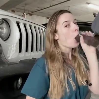 Izzy Swallows Nurse Fucks Stranger In Parking Lot Video Leaked